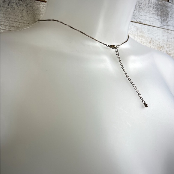 Vintage Silver Gold Filigree Necklace Pendant Statement Cocktail Delicate Floral - Picture 15 of 16